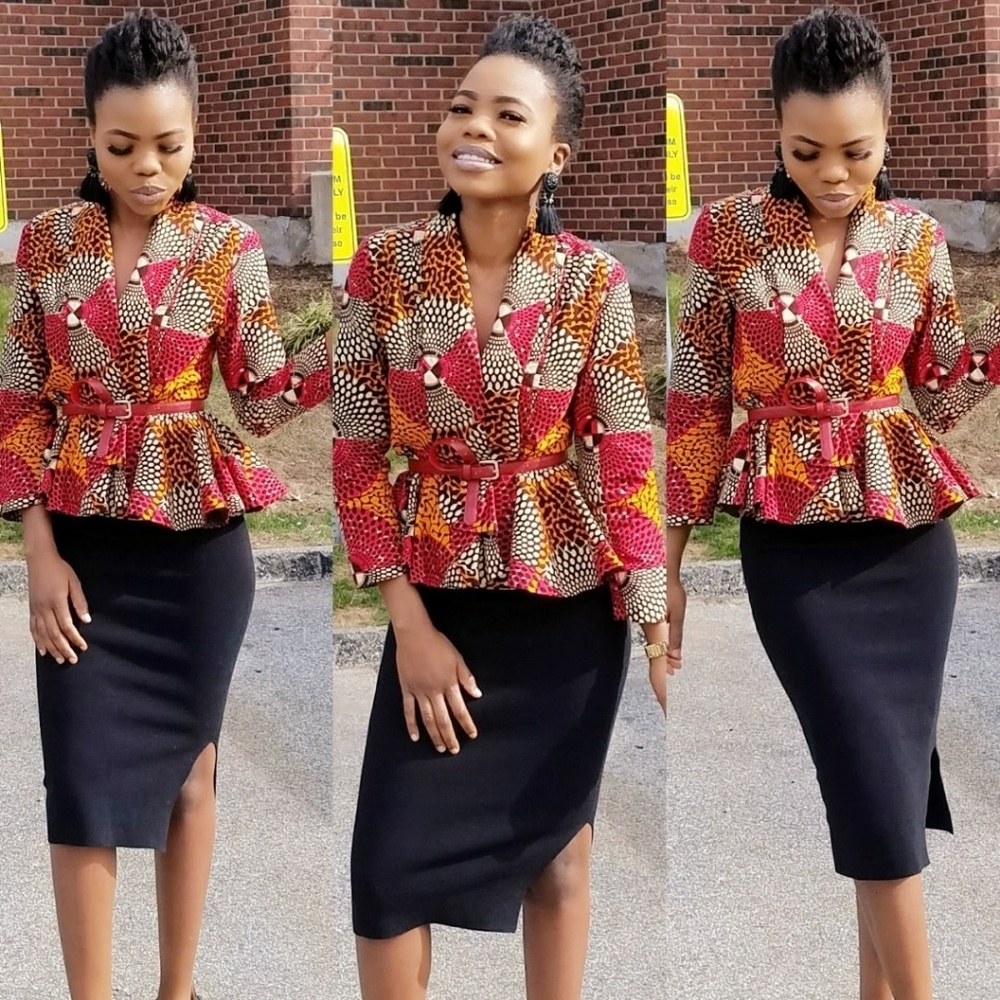 African/ Ankara print blazer